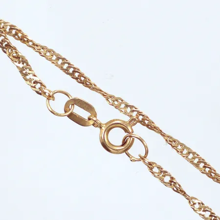 Kedja Singapore 52cm, bredd: 2mm, 18K Vikt: 5 g