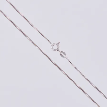 Kedja pansar, längd: ca 42,8cm, bredd: ca 1mm, 925/1000 silver Vikt: 2 g