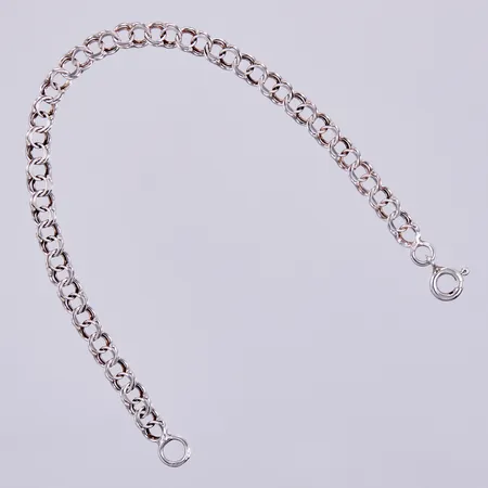 Armband bismarck, längd: ca 16cm, bredd: ca 4mm, 925/1000, silver Vikt: 3 g