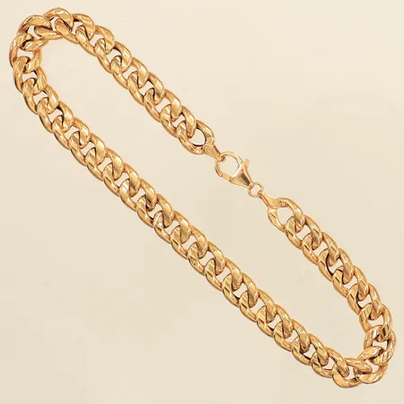 Armband Pansar, längd 22cm, bredd 7mm, ihåligt, 18K  Vikt: 5,3 g