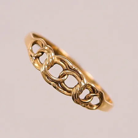 Ring Bismarck, Ø16½, bredd:5mm, 18K 1g.