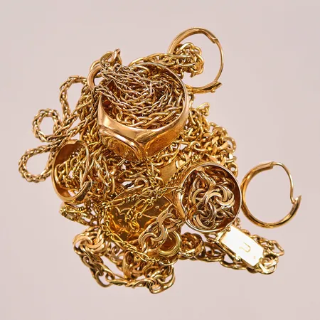 Diverse guld, defekt, 18K 26,7g.