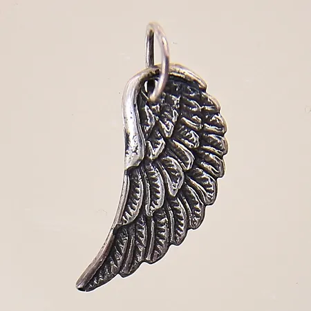 Hänge Änglavinge, längd: 18mm, bredd: 0,5-6,5mm, silver 925/1000 Vikt: 0,7 g