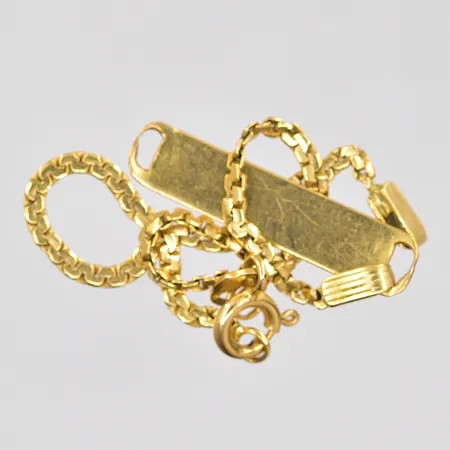 Diverse guld, defekter, gravyr, 18K Vikt: 3,7 g