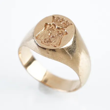 Ring, stl 20(60), bredd 14mm, 18k Vikt: 13 g