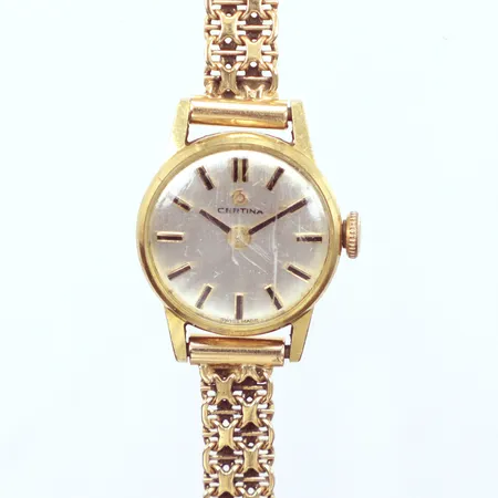 Damur Certina, helguld, armband X-länk, längd 18,5cm, bredd 6mm, 18k   Vikt: 19,4 g