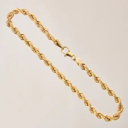 Armband Cordell, längd: 18,5cm, bredd: 3,7mm, GHA, 18K  Vikt: 3,5 g