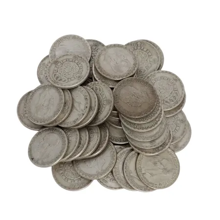Parti svenska silvermynt, 1-kronor, 400/1000, bruttovikt 312,5g Vikt: 312,5 g