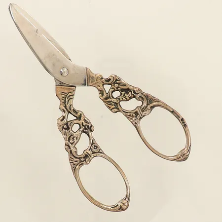 Druvsax, längd 11cm, blad i rostfritt stål, silver bruttovikt: 26,6g 