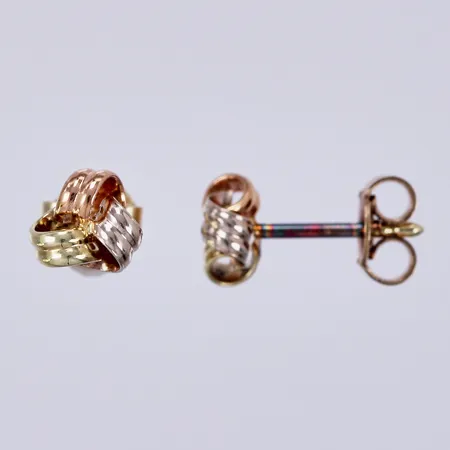 Ett par örhängen, längd: ca 13mm, bredd: ca 5mm, 14K  Vikt: 1,1 g