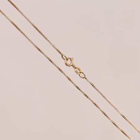 Kedja, 44cm, bredd:1mm, 18K 2,5g.