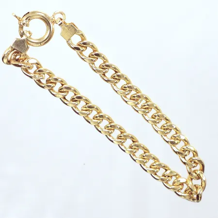 Armband Pansar, längd 19cm, bredd 6,8mm, 18K  Vikt: 8 g