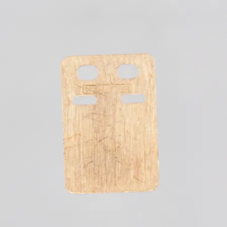 Hänge, id-bricka, 19x13mm, graverad, 18K Vikt: 1 g