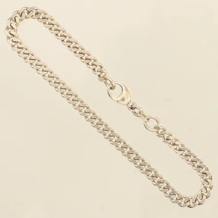 Armband Pansar, längd 17,5cm, bredd 3,9mm, Guldfynd, 925/1000 silver  Vikt: 6,7 g