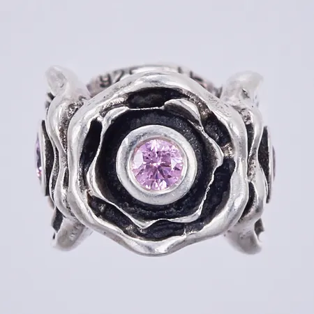 Berlock med färgade stenar Pandora, Ø 6mm, silver 925/1000 Vikt: 2,2 g