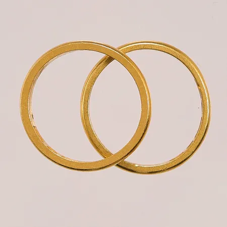 2 Ringar, Ø19/18½, 23K 8,2g.