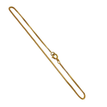 Armband Venezia, 14K guld, tillverkarstämpel TPL, längd 18,0 cm, bredd 1 mm Vikt: 1,3 g