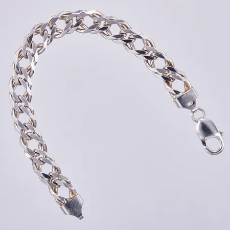 Armband, längd ca 19,6cm, bredd ca 10mm, silver 925/1000  Vikt: 29 g