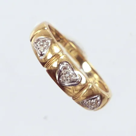 Ring Ø18½, bredd: 2,3-3,8mm, 18K Vikt: 3 g