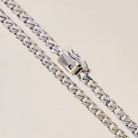 Kedja Pansar, längd: 61cm, bredd: 3,6mm, vitguld, 18K  Vikt: 36,3 g