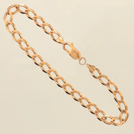 Armband Pansar, längd 19,5cm, bredd 5,2mm, defekt, 18K  Vikt: 8,3 g