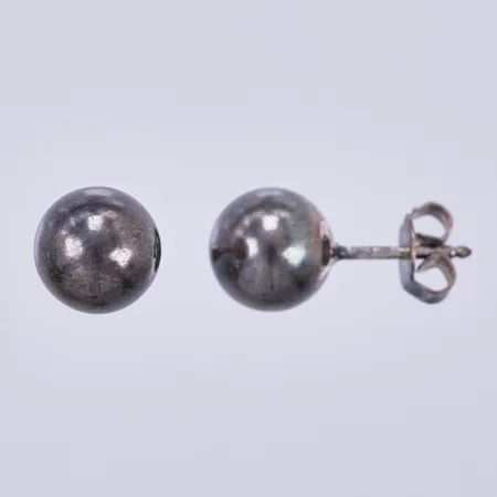 Ett par örhängen Ø 7mm, 835/1000 silver Vikt: 2,2 g