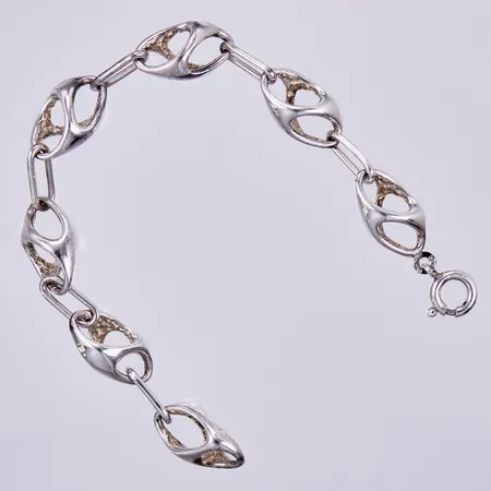 Armband, längd: ca 19,5cm, bredd: ca 10mm, 925/1000, silver Vikt: 23,5 g