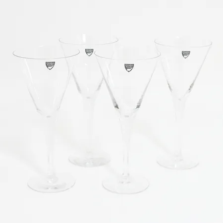 Fyra coctailglas Ø92mm, Höjd: 20cm, etikettmärkta Orrefors Vikt: 0 g