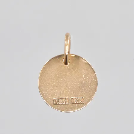 Hänge, Ø 10mm, text examen, 18K Vikt: 0,7 g