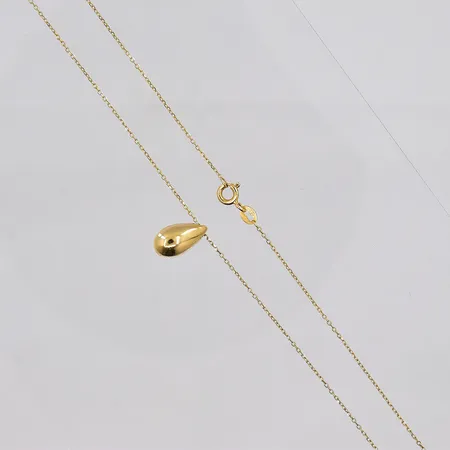 Collier Ankar, 43cm, hänge 13x7mm, 18K Vikt: 1,9 g