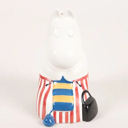 Figurin, "Muminmamman", Arabia, ca år 2000, höjd ca 15cm, keramik, något fläckig, inga övriga tillbehör.  Skickas med postpaket.