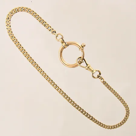 Klockkedja, längd: 25cm, bredd: 2,8-17,5mm, 18K  Vikt: 10,4 g