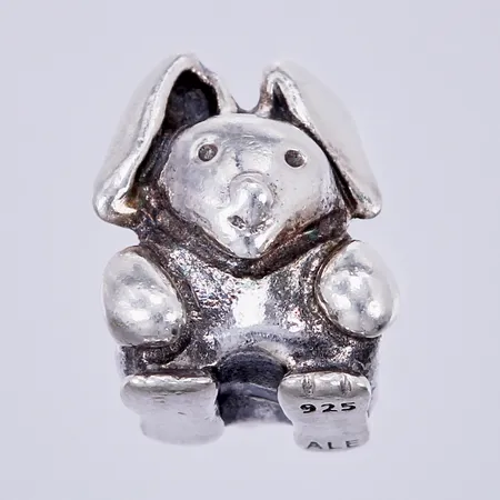 Berlock Kanin Pandora, längd ca 1,1cm, bredd ca 9mm, silver 925/1000 Vikt: 3,4 g