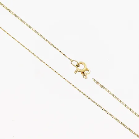 Kedja, Pansar, 44cm, bredd 1mm, defekt, 18K.  Vikt: 2,2 g