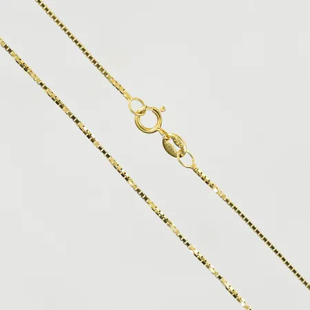 Kedja Venezia, längd 45 cm, bredd 1 mm, 18K. Vikt: 2,3 g