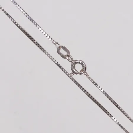 Kedja, Venezia, längd 50cm, bredd 0,7mm, vitguld, 18K Vikt: 2,6 g