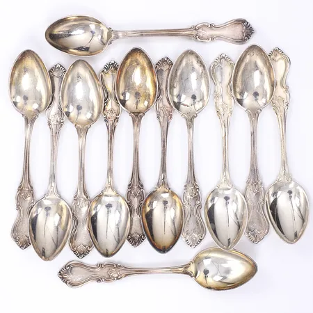 12 moccaskedar, 11cm silver 830/1000 Vikt: 177,3 g