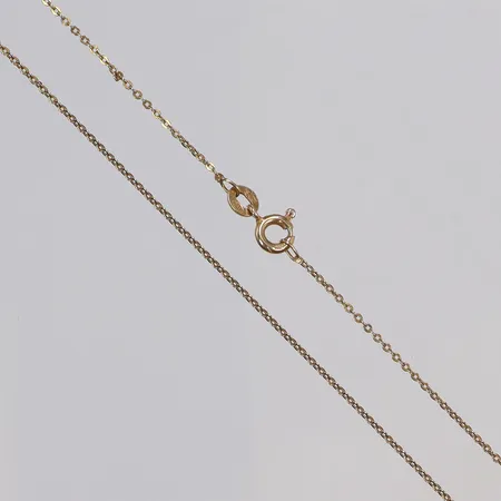Kedja Ärtlänk 49,5cm bredd 1mm, Uno-A-Erre 18K Vikt: 2 g