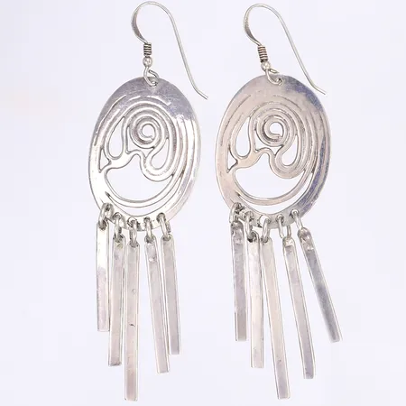 Ett par örhängen, 80x23mm, silver 925/1000 Vikt: 14,2 g