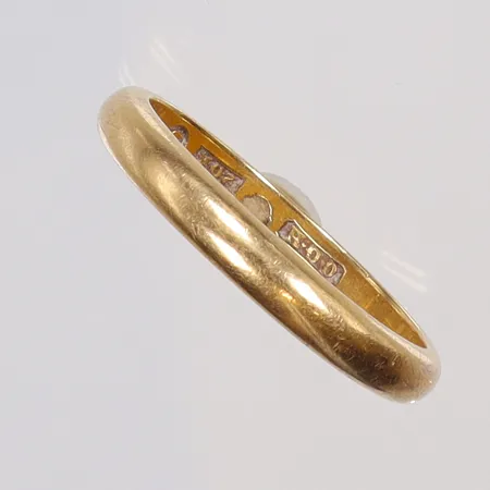 Ring, slät gravyr 20K Vikt: 6,7 g