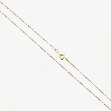Kedja, Pansar, 53cm, bredd 0,5mm, knut vid lås ögla, Balestra, 18K.   Vikt: 2,3 g