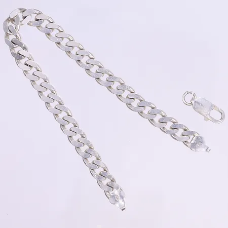 Armband pansar, 20,5cm, bredd 7mm, defekt lås, silver 925/1000 Vikt: 19 g