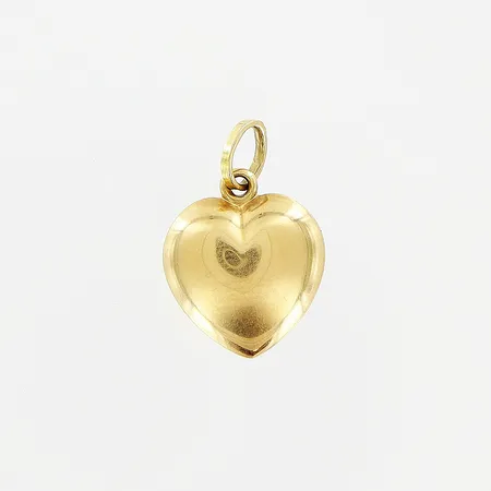 Hänge, hjärta, ihålig, gravyr "Boliden", 18K. Vikt: 0,7 g