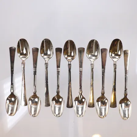 11st Kaffeskedar längd 11,5cm Norsk modell silver 830/1000 Vikt: 107,4 g