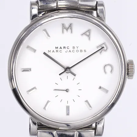Damur Marc by Marc Jacobs, Ø36mm, quartz, stållänk, viklås, går ej troligen behov av batteribyte, inga tillbehör Skickas med paket.