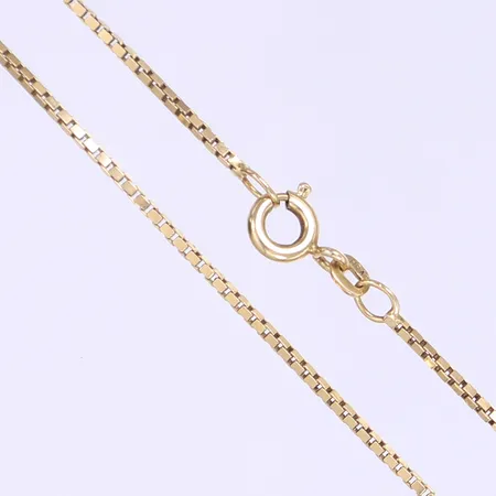 Halskedja Venezia, 41cm, bredd 1mm, 14K Vikt: 3,8 g