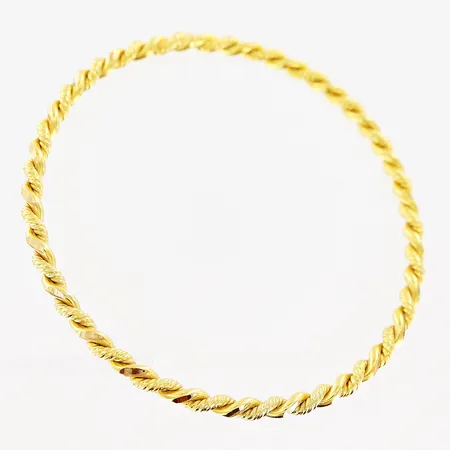 Armring, tvinnad, Ø60mm, bredd 3,5mm, 20K.  Vikt: 19,4 g