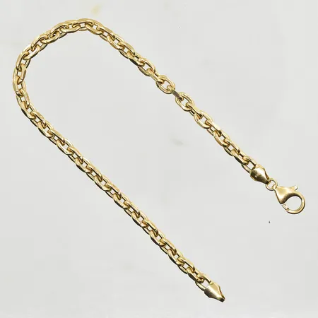 Armband Ankar, längd 21 cm, bredd 4 mm, ihålig, 18K. Vikt: 7 g