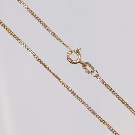 Kedja Pansar 38cm bredd 1mm GHA 9K Vikt: 1,7 g