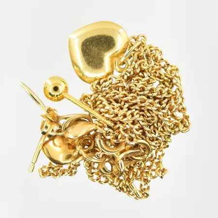 Diverse defekt guld, 18K. Vikt: 6,4 g